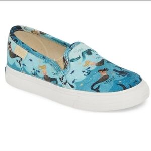 Keds x Rifle Paper Co. Double Decker Slip-On Sneaker MERMAID